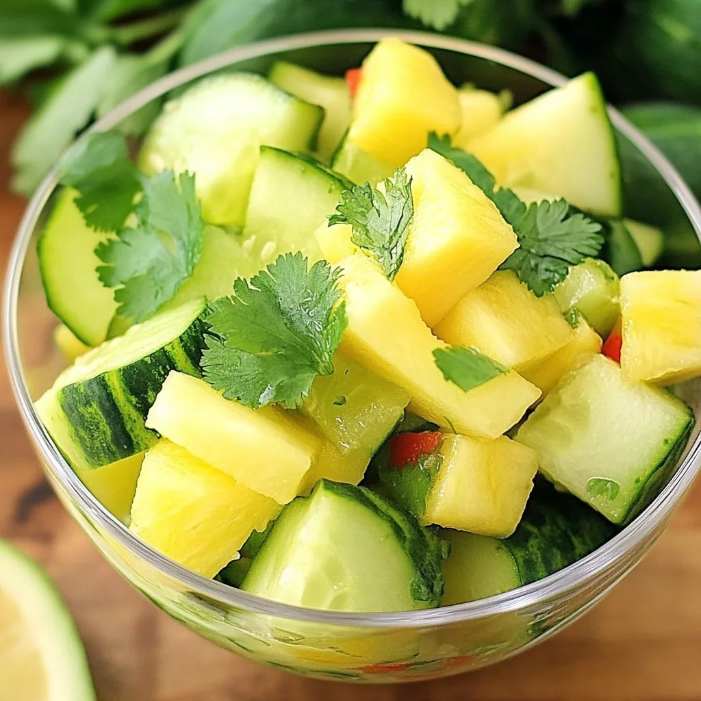 Easy Pineapple Cucumber Salad Recipe: An Amazing Ultimate 5-Ingredient Delight