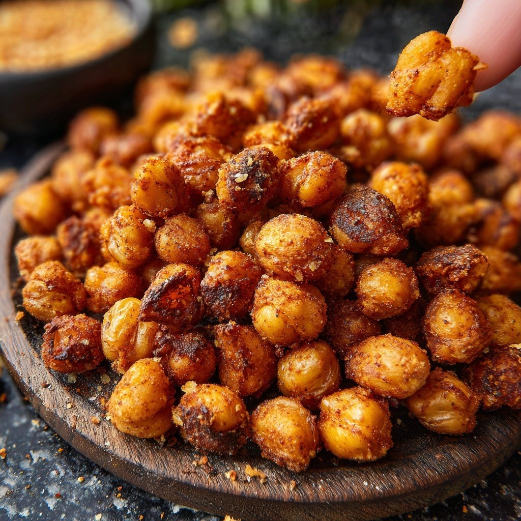 Crispy Roasted Chickpeas Spiced