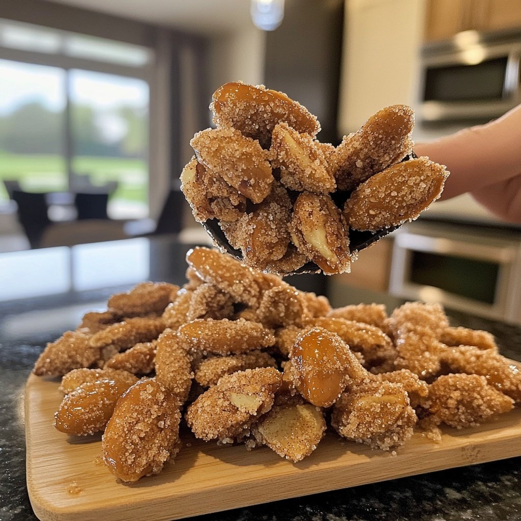 Caramelized Cinnamon Sugar Almonds