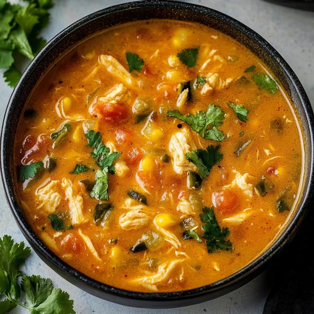 Creamy Chicken Tortilla Soup