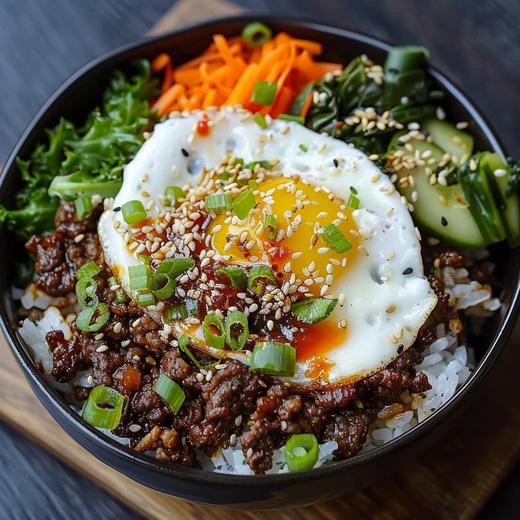 Quick & Easy Korean Ground Beef Bowl