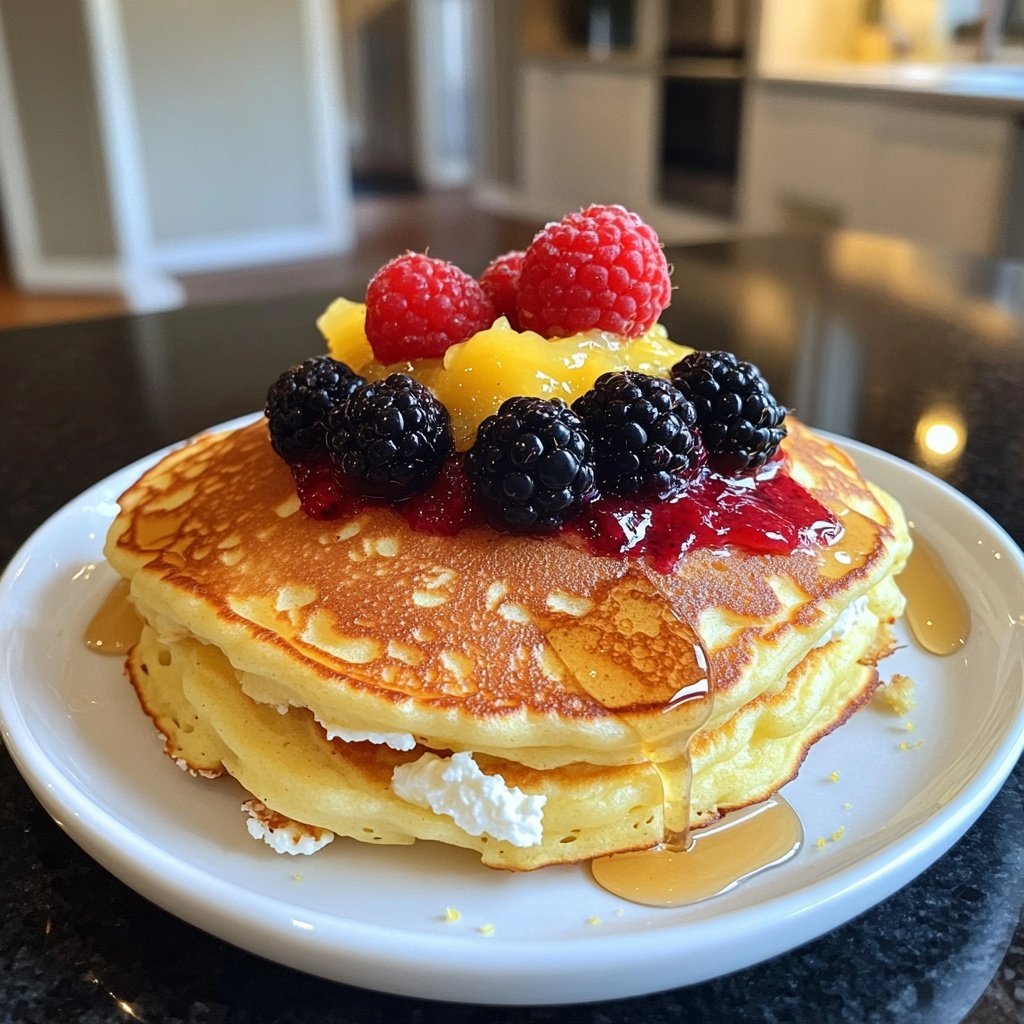 Bobby Flay Lemon Ricotta Pancakes