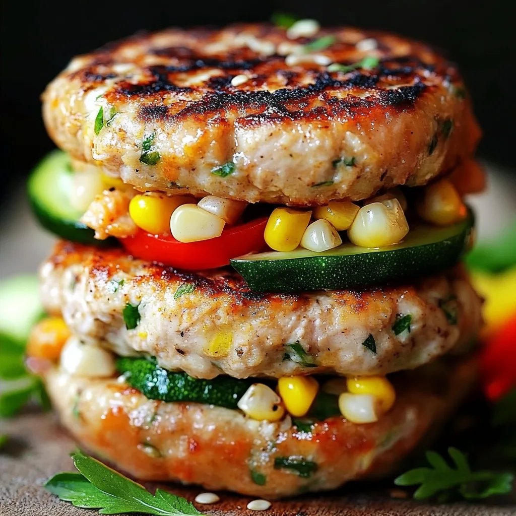Healthy & Juicy! Chicken, Zucchini & Corn Burgers: An Incredible Ultimate Recipe