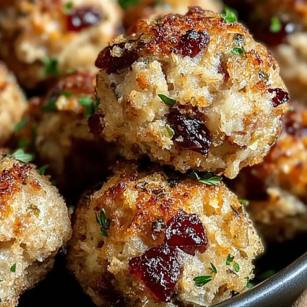Cranberry Turkey Stuffing Balls: An Amazing Ultimate Recipe