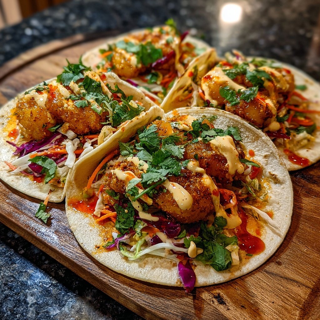 Spicy Shrimp Tacos with Slaw