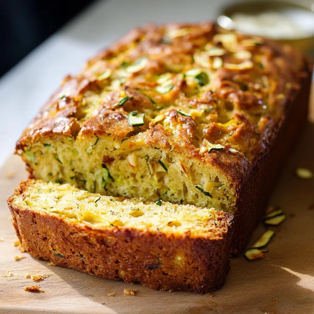 Best Ever Zucchini Cheddar Bread