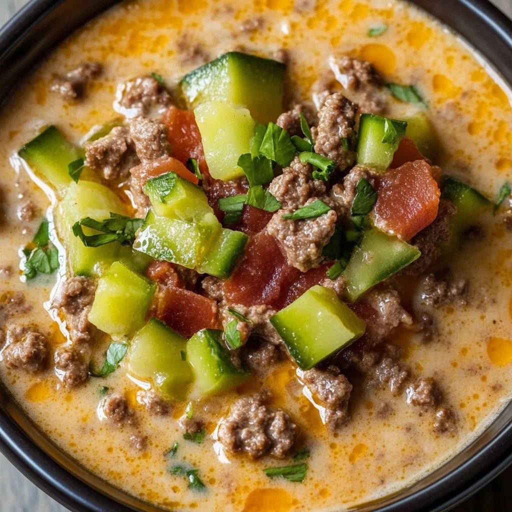 Keto Cheeseburger Soup: An Amazing Ultimate Recipe You Need to Try