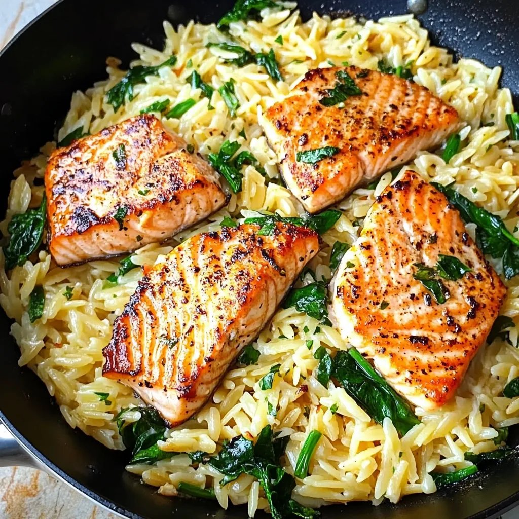 Skillet Salmon with Lemon Orzo: An Amazing Ultimate Recipe
