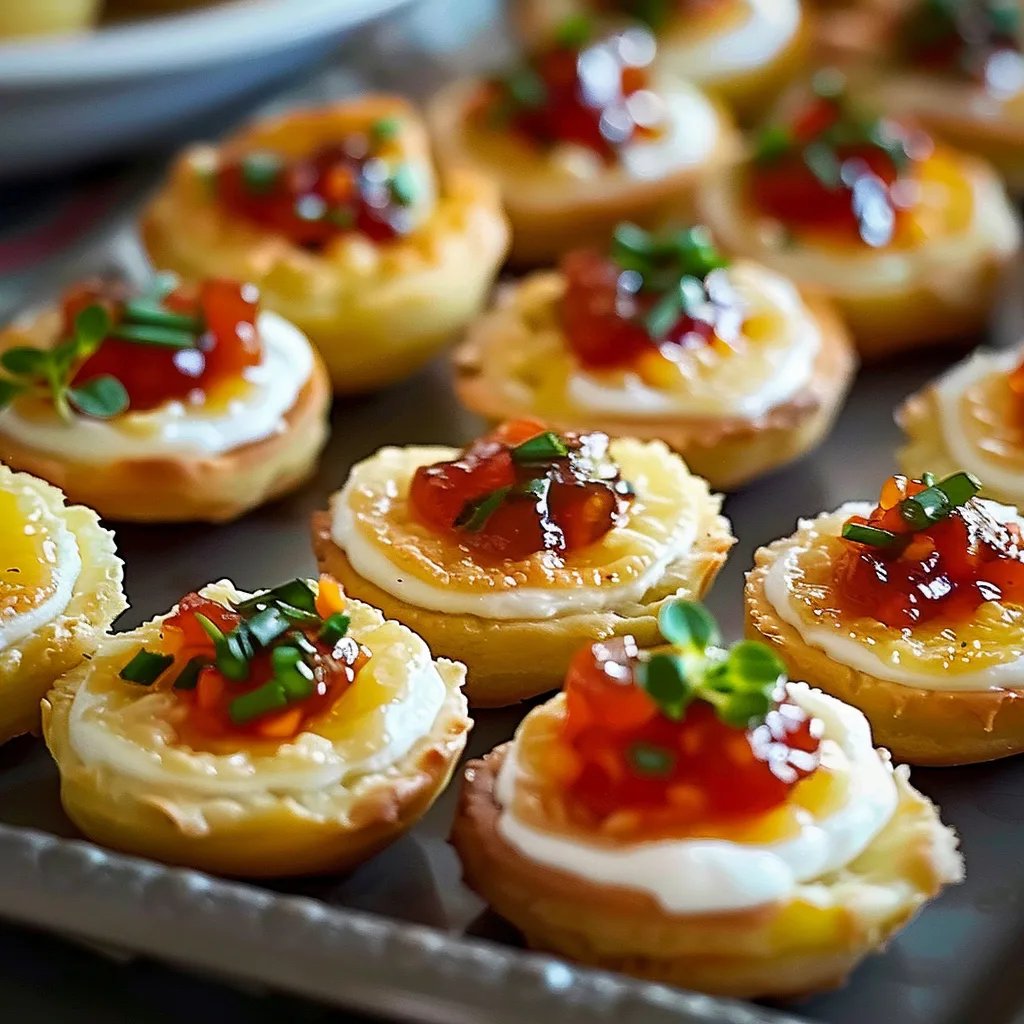 Cheesy Thumbprint Appetizers with Hot Pepper Jelly