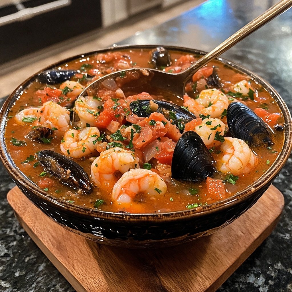 Classic San Francisco Cioppino Seafood Stew Recipe