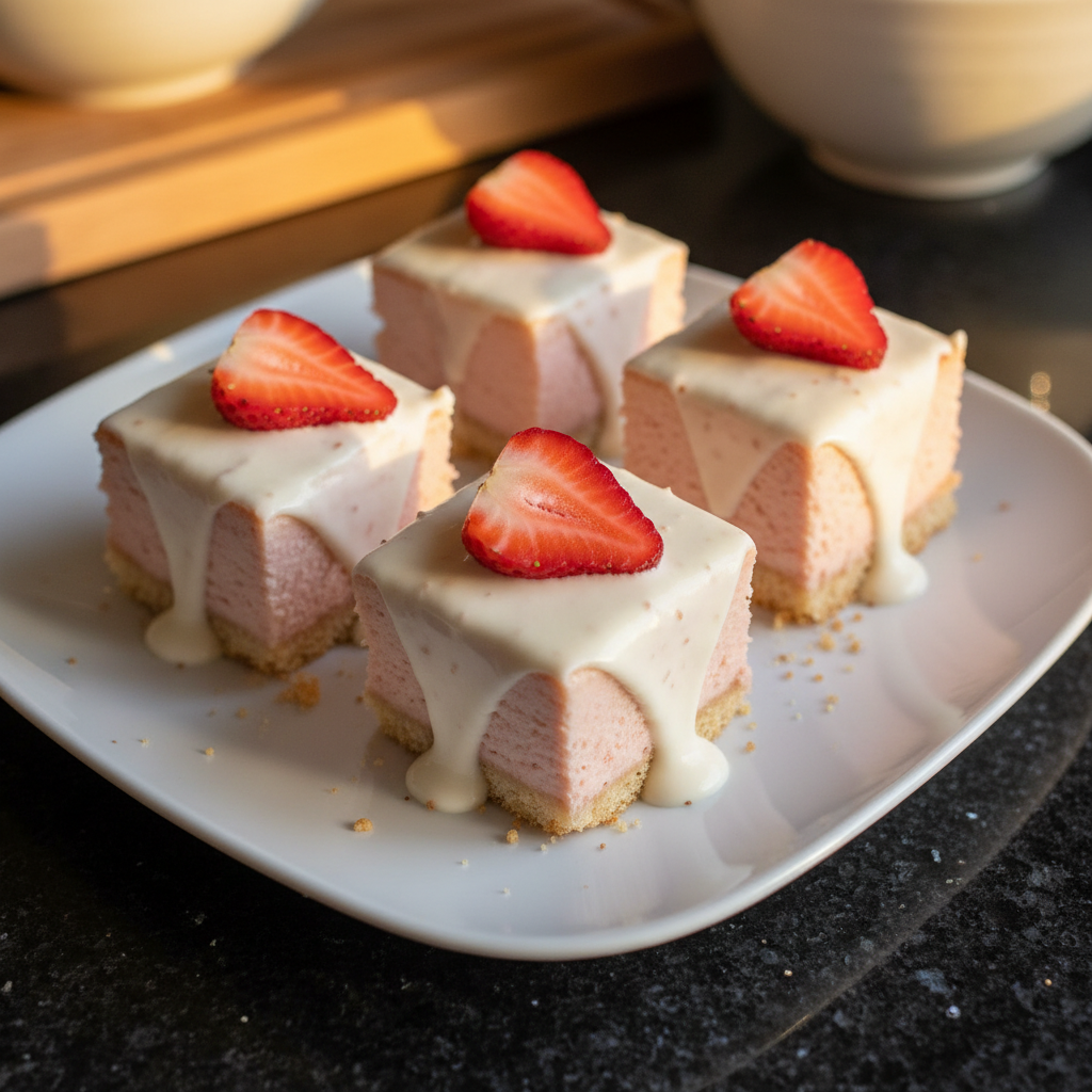 Strawberry Cheesecake Bites