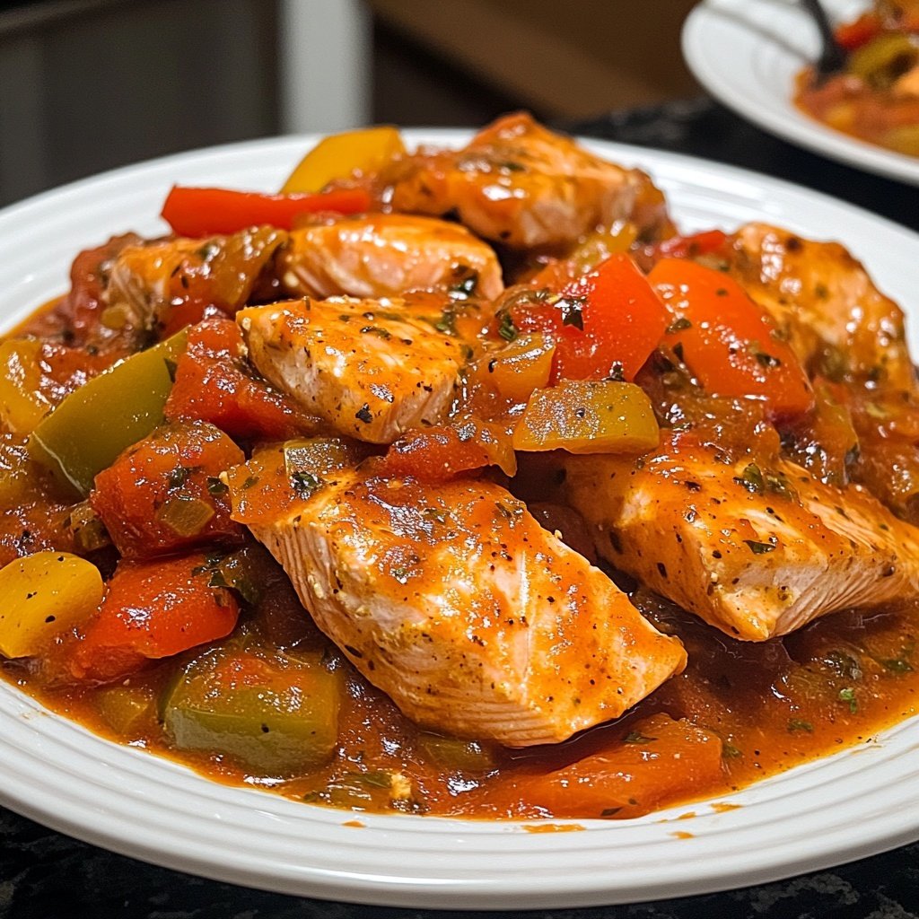 Salmon Cacciatore