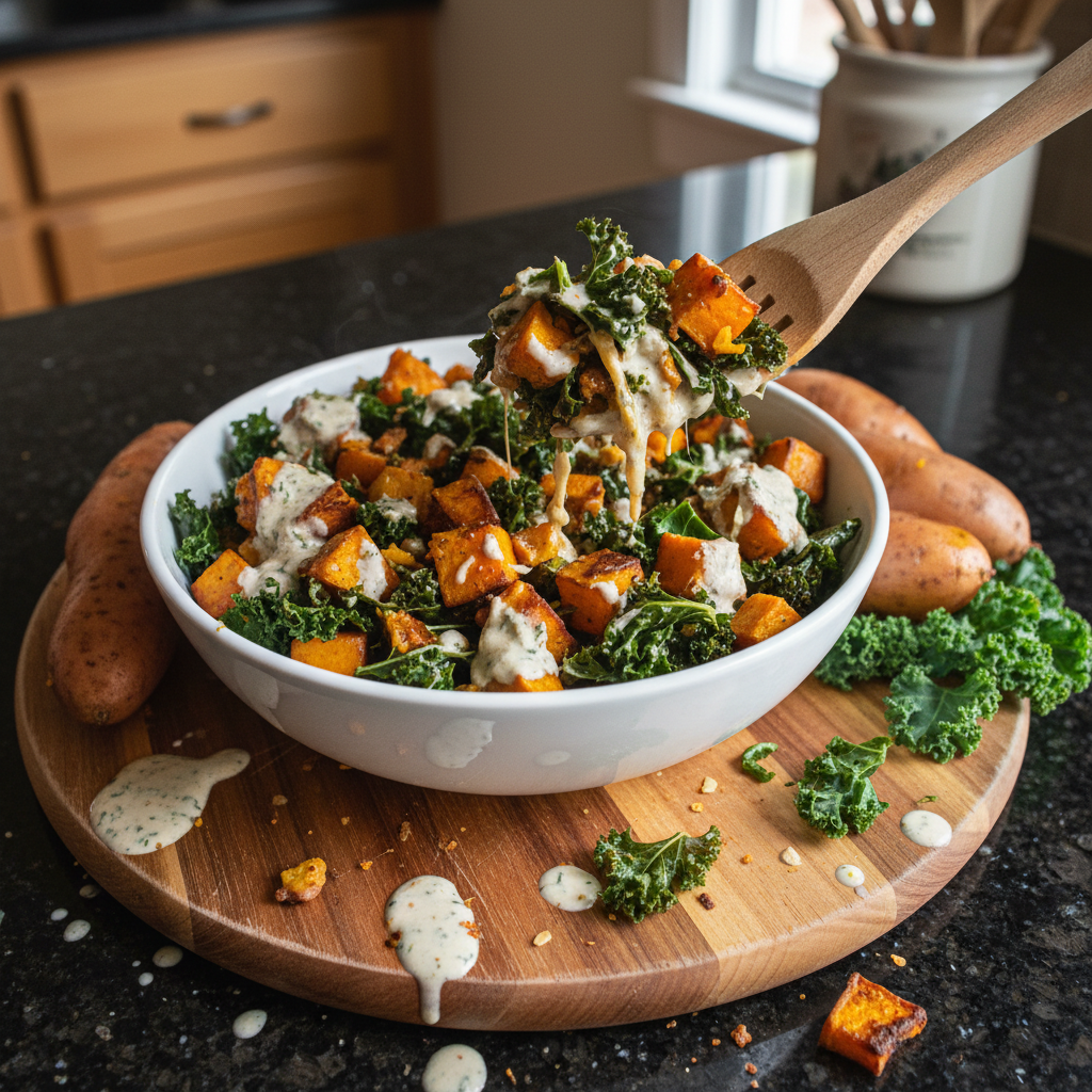 Savory Sweet Potato and Kale Bowl
