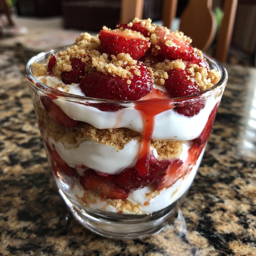 Strawberry Shortcake Parfait