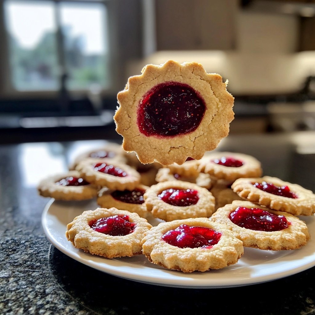 Jam-Filled Linzer Eye Cookies