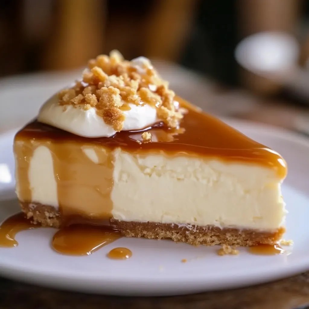 Salted Caramel No Bake Cheesecake