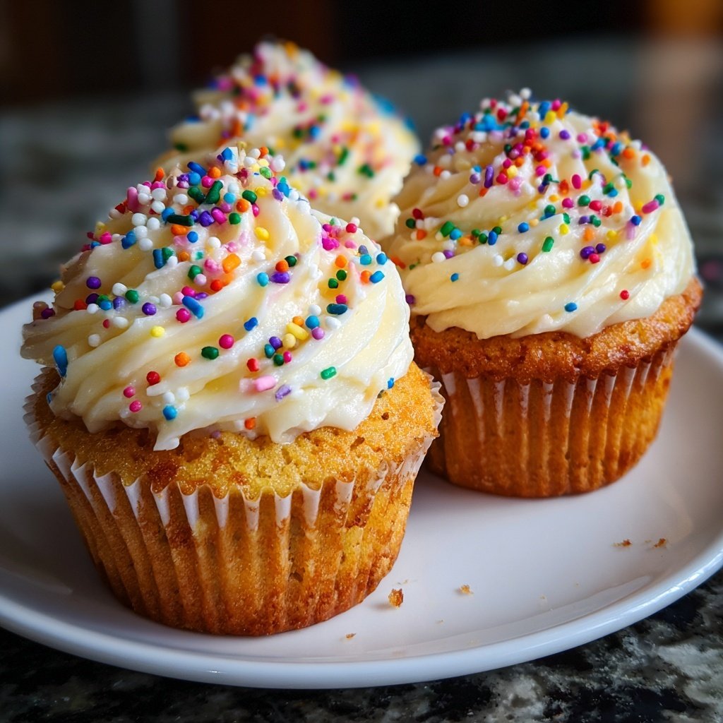 One-Bowl Vanilla Cupcakes with Buttercream Frosting
