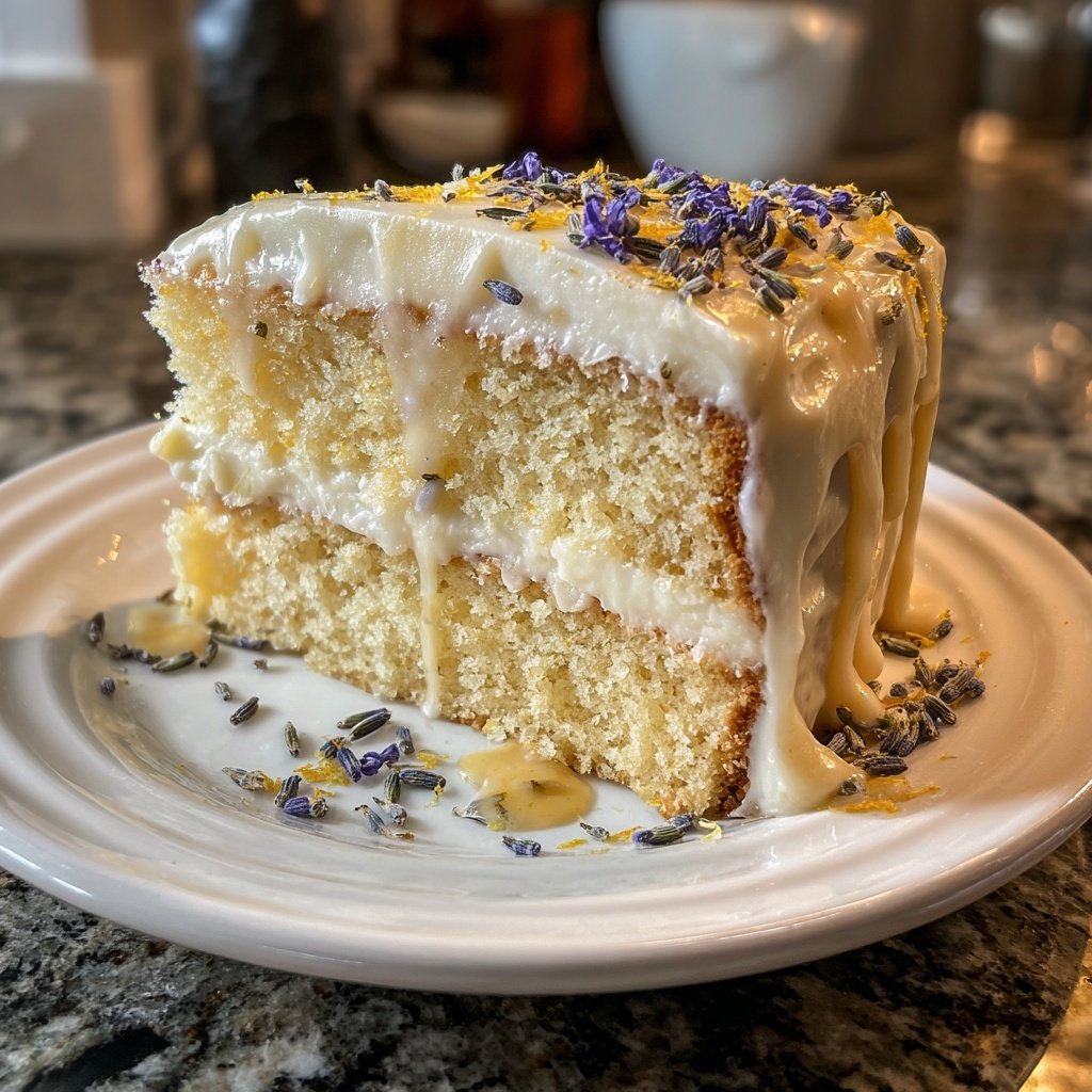 Galentine's Lemon Lavender Cake