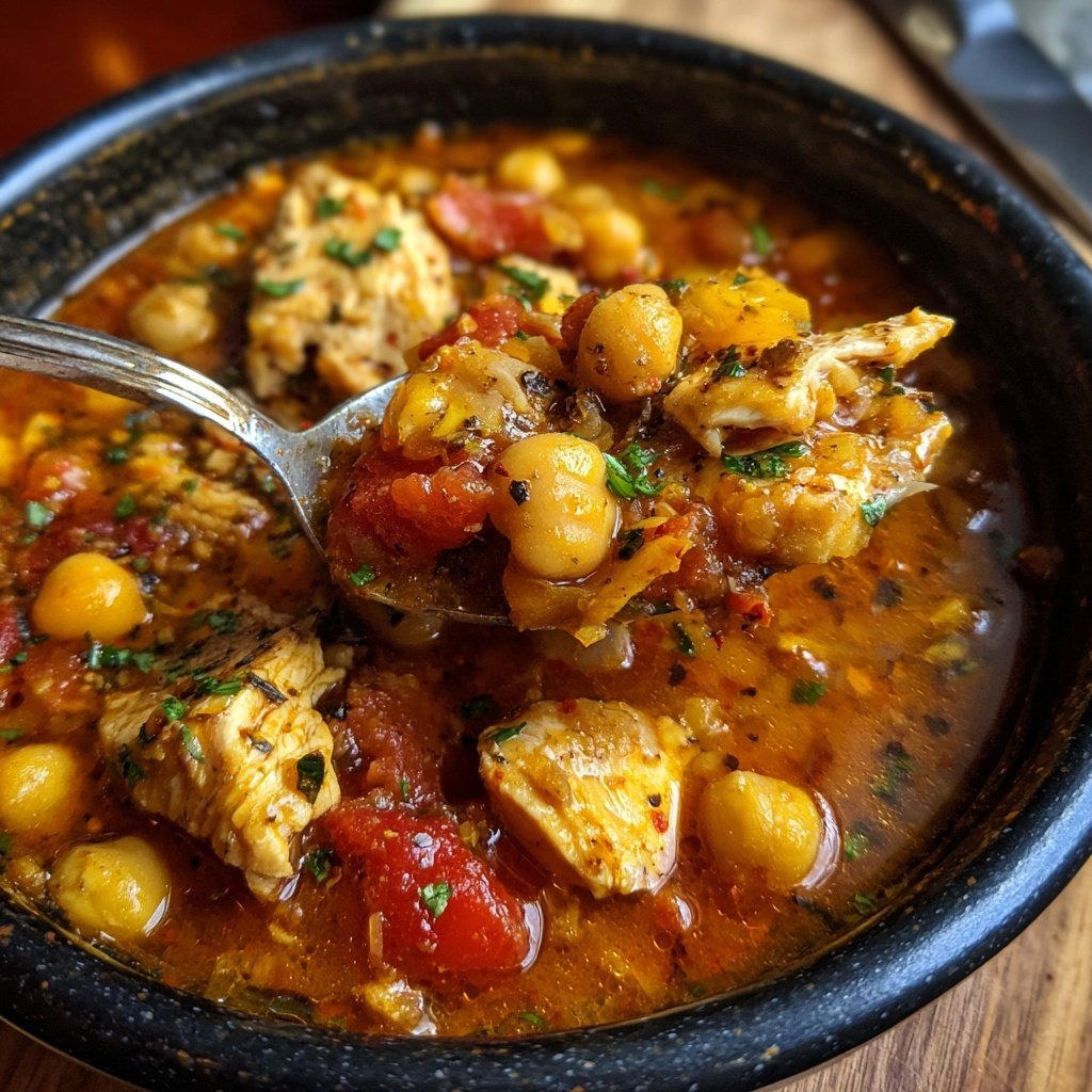 Spicy Chicken Chickpea Stew