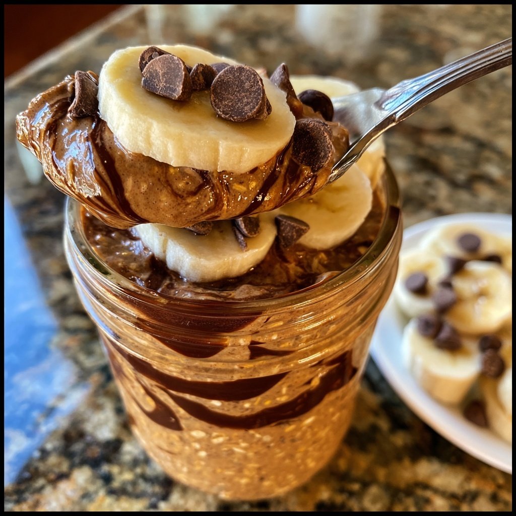 Banana Chocolate Overnight Oats
