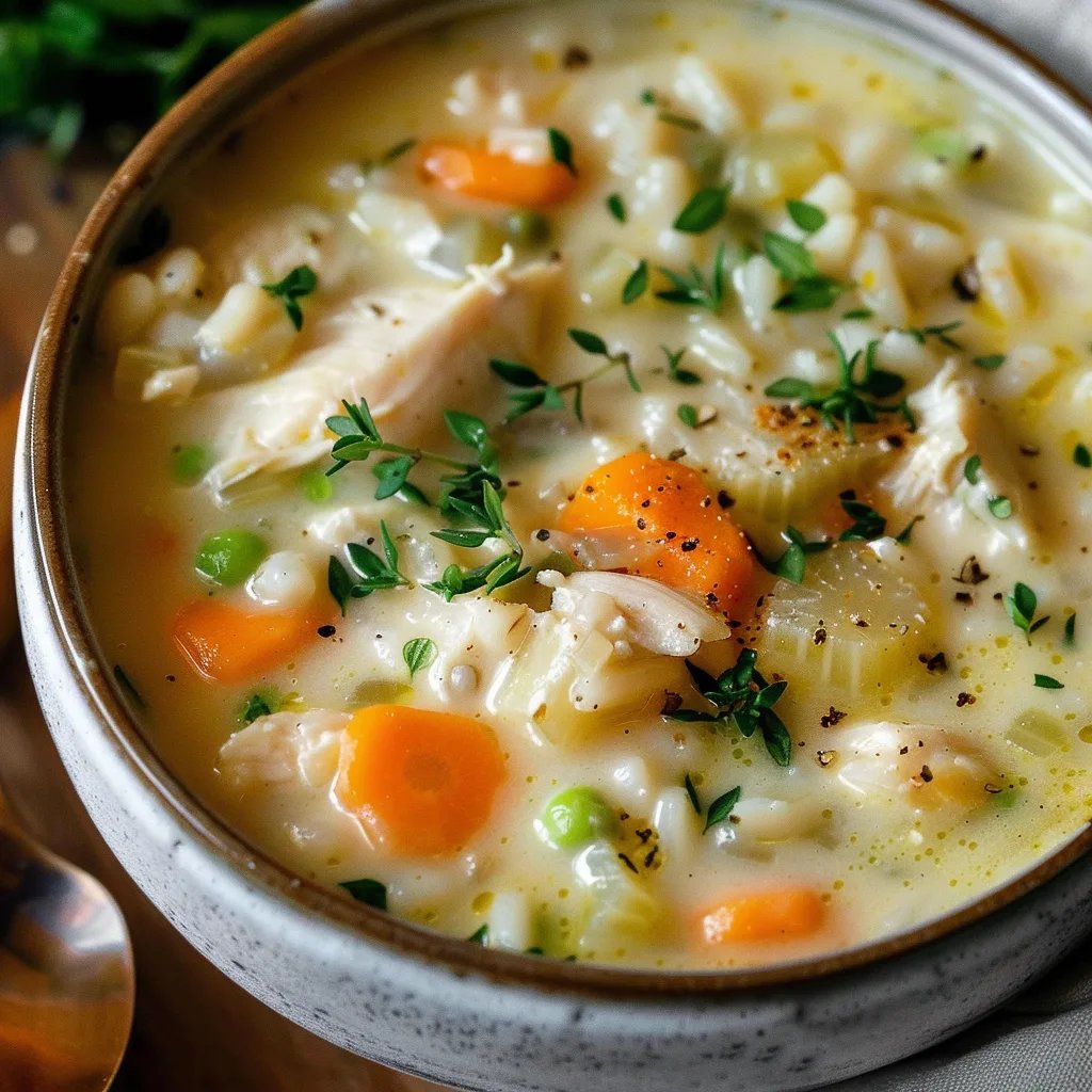 Creamy Chicken and Rice Soup