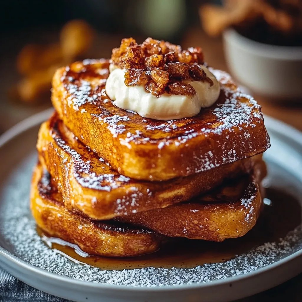 Fall Pumpkin French Toast Breakfast Recipe: An Amazing Ultimate Dish for 4