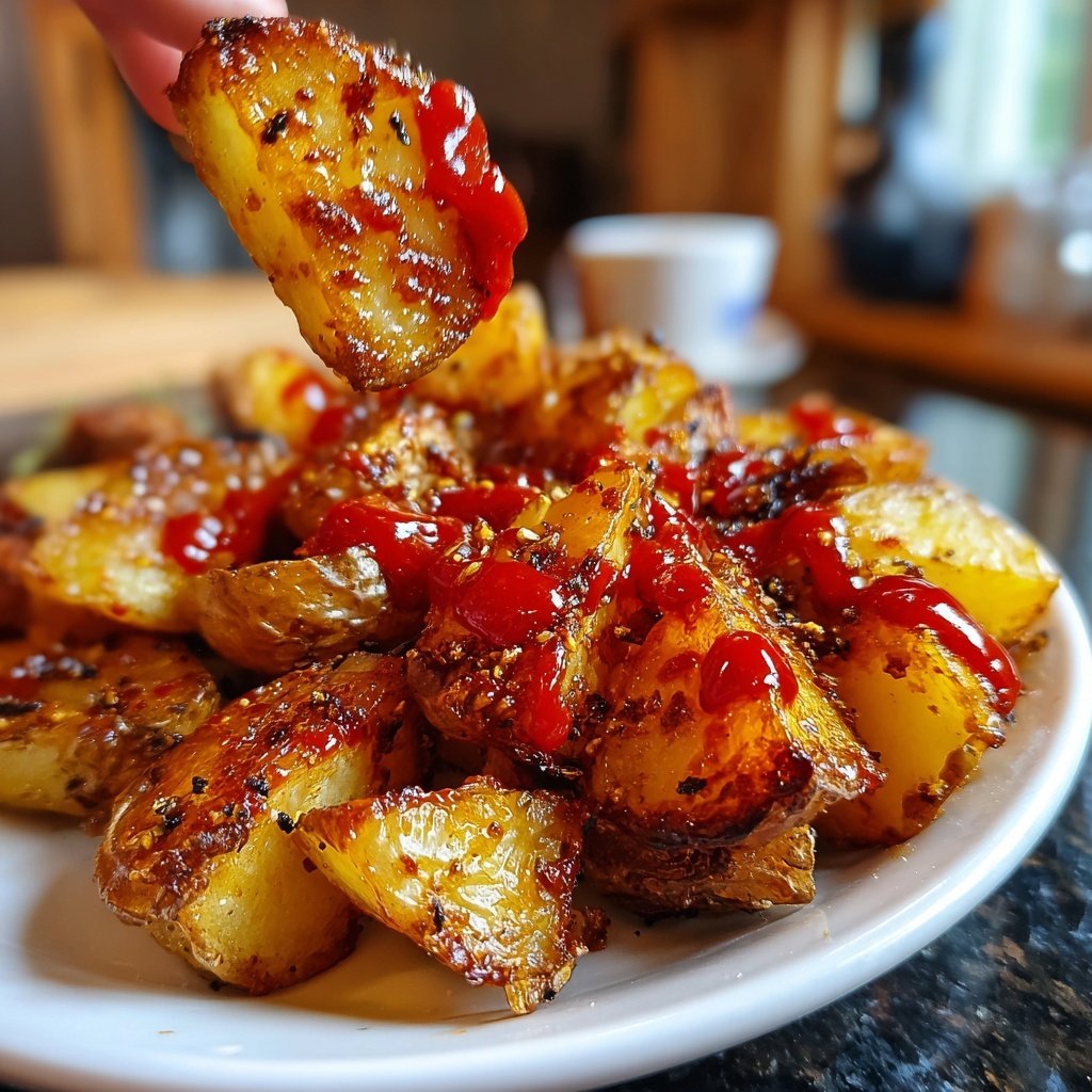 Sriracha Garlic Roasted Potatoes