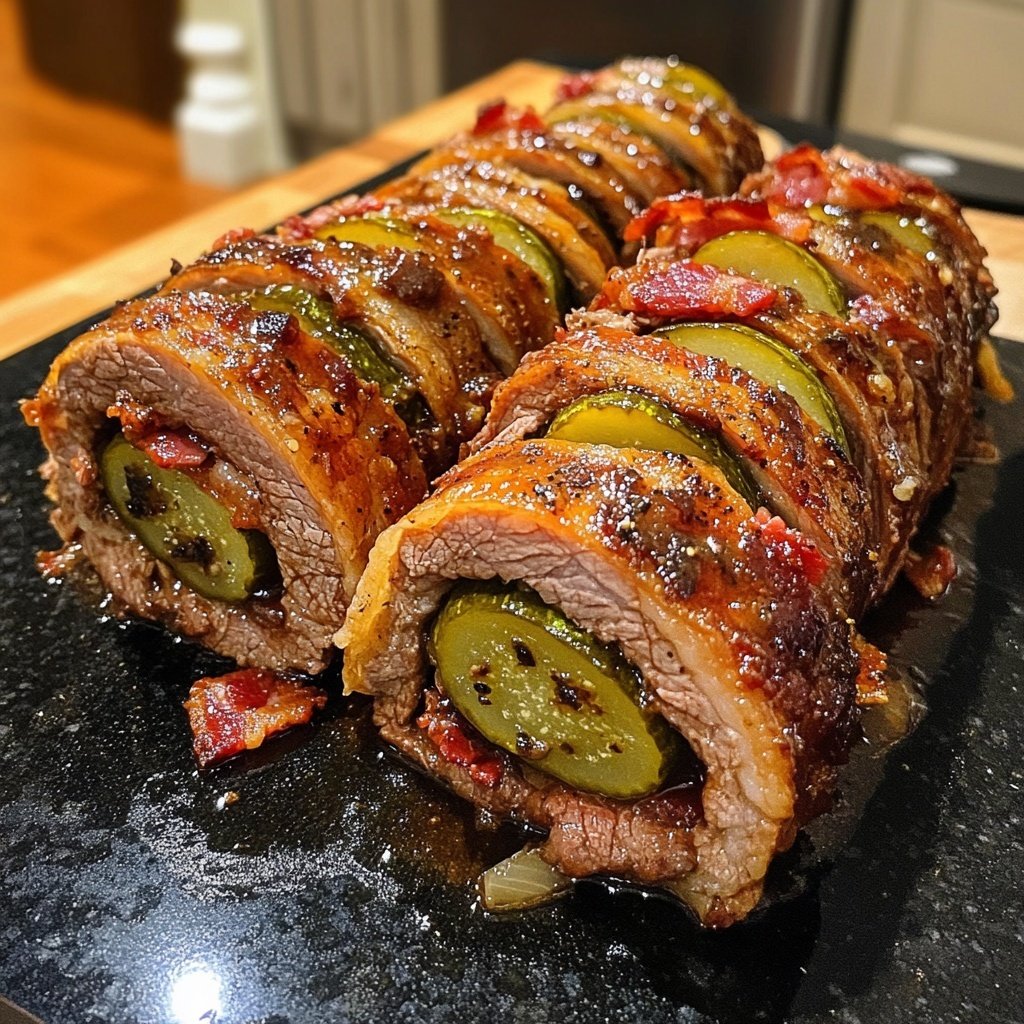 Braised Beef Rouladen with Red Cabbage and Dumplings