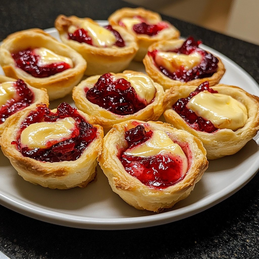 Mini Cranberry Brie Bites