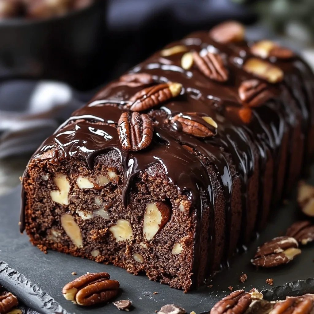 Luscious Chocolate Pecan Loaf
